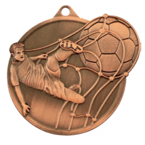 Medal brązowy 50x60 mm piłka nożna